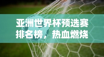 亚洲世界杯预选赛排名榜，热血燃烧，谁将成为希望之光？